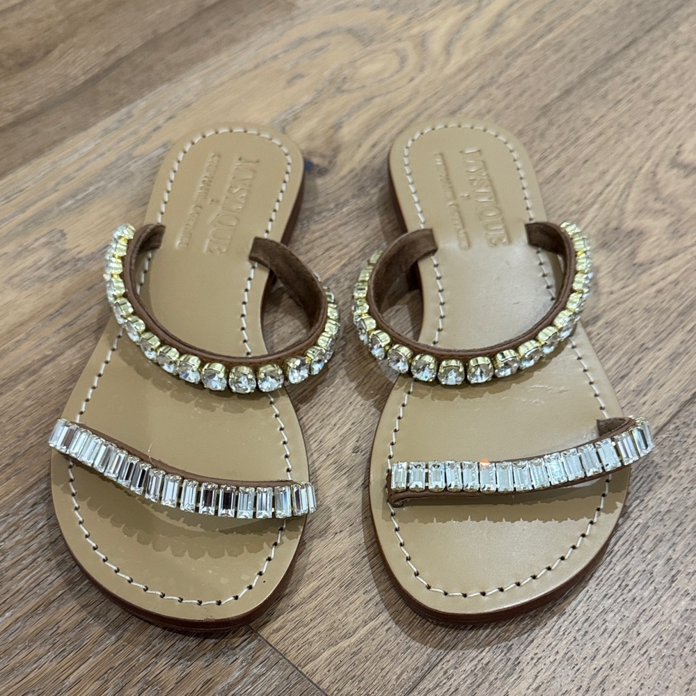 Mystique x Stephanie Gottlieb crystal embellished sandal